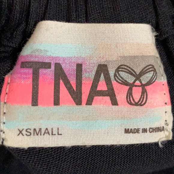 TNA xsmall black tie back dress - Picture 3 of 7